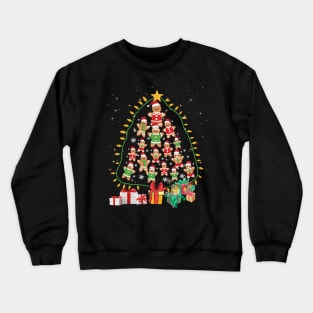 Gingerbread Man Cookie Christmas Tree Xmas Gifts Crewneck Sweatshirt